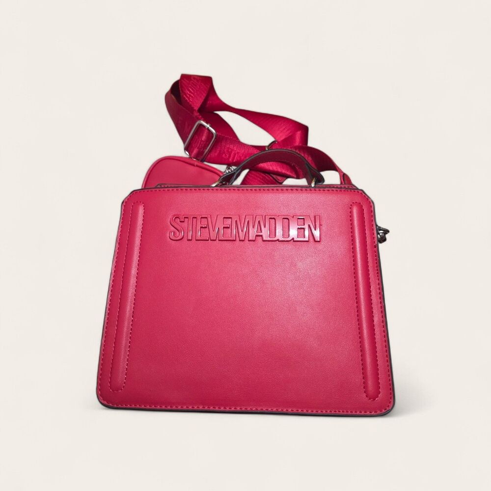 Steve Madden Bevelyn Purse Pink Candy Crossbody Coin Pouch Tiktok Viral Bag